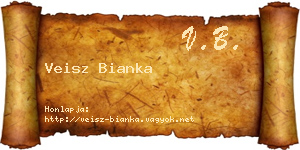 Veisz Bianka névjegykártya